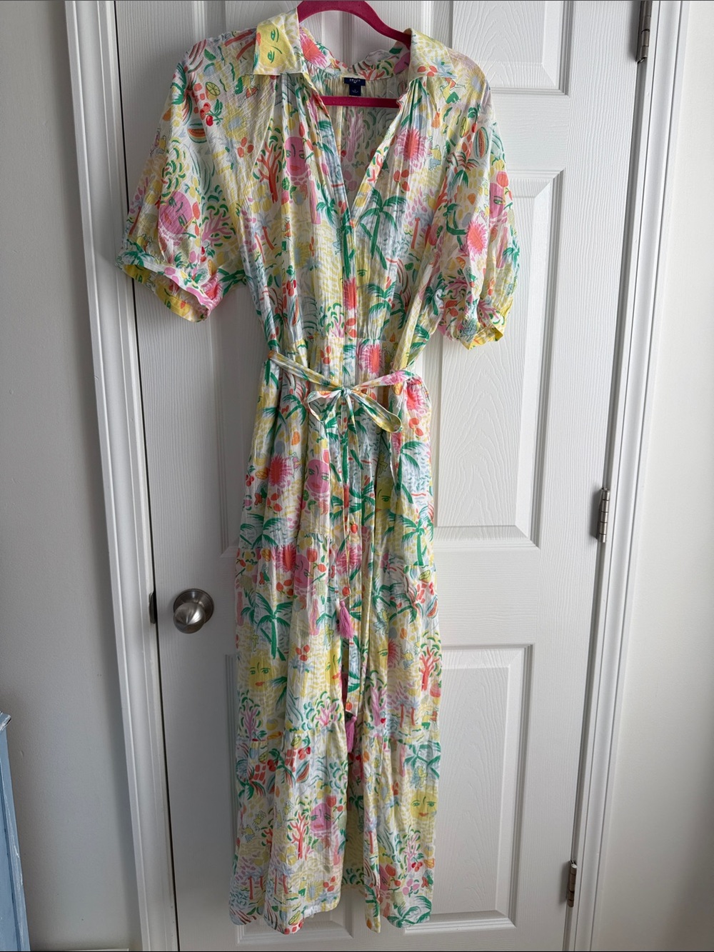 Roller Rabbit x TargetFloral Button-Front Maxi Dress with Belt - Multi Color